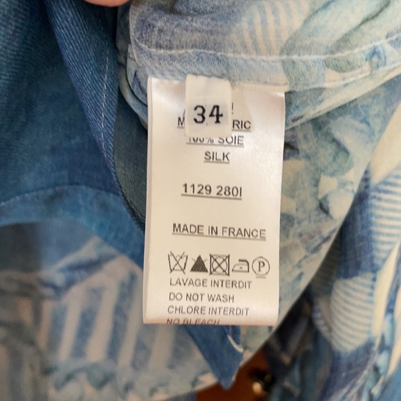 Balmain printed silk tunic top - Picture 8 of 9